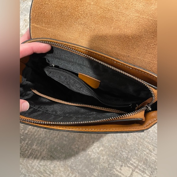 Top Grain Leather Womens Backpack Retro Style Rucksack Shoulder Bag Carmel Brown - Picture 7 of 12